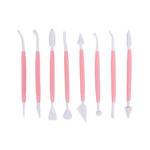 Εργαλεία για διαμόρφωση γλυκών AGC ροζ σετ 8 τεμ.