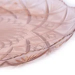 Δίσκος γλυκών πλαστικός στρογγυλός καφέ 1 τεμ. - Image 3