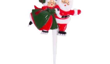 Χριστουγεννιάτικο διακοσμητικό καρφωτό Άγιος Βασίλης-Γιαγιά