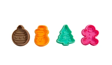 Κουπάτ-σφραγίδα Pan Decor μπάλα-gingerbread-χιονάνθρωπος-δέντρο 4 τεμ. (61703)