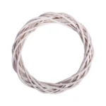 Στεφάνι διακόσμησης μπαμπού (bamboo) λευκό 1 τεμ. - Image 2