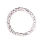 Στεφάνι διακόσμησης μπαμπού (bamboo) λευκό 1 τεμ. - Image 3