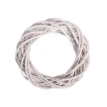 Στεφάνι διακόσμησης μπαμπού (bamboo) λευκό 1 τεμ. - Image 4