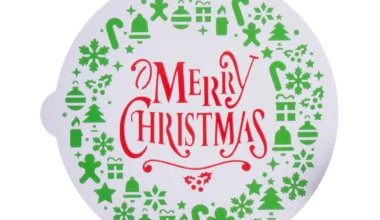 Στένσιλ πλαστικό Merry Christmas Decora (028.04.304)