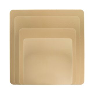 Δίσκοι γλυκών χάρτινοι 3mm τετράγωνοι στρογγυλεμένοι 1 τεμ.