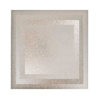 Δίσκος πολυτελείας τετράγωνος 12mm ασημί 1 τεμ.