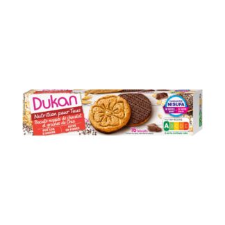 Dukan μπισκότα βρώμης με επικάλυψη σοκολάτας & σπόρους Chia 160 γρ.