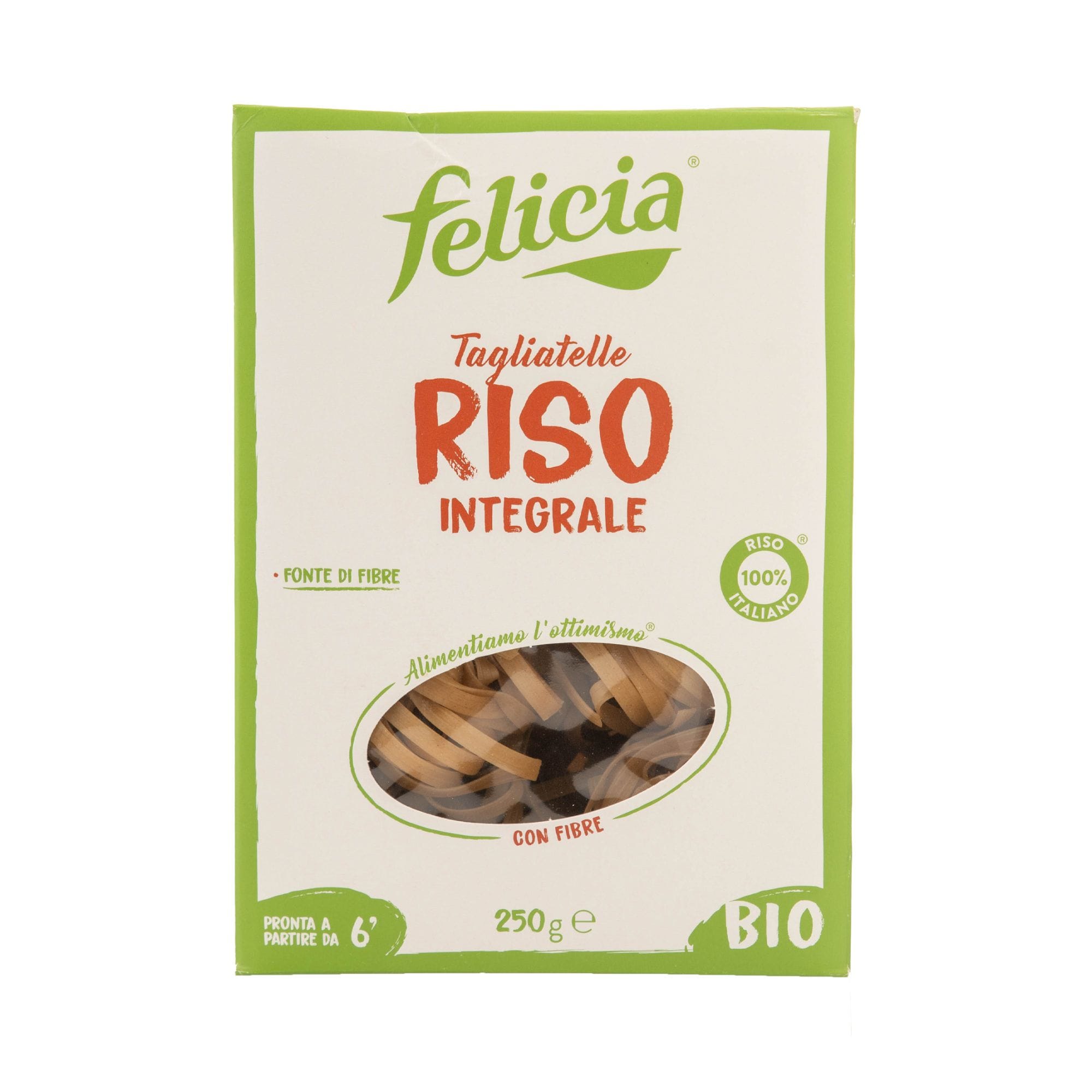 Felicia ταλιατέλες καστανού ρυζιού χωρίς γλουτένη ΒΙΟ 250 γρ.