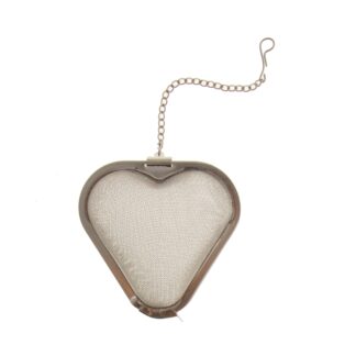 Φίλτρο τσαγιού καρδιά inox μεγάλη (ΕΤ-0187)