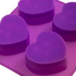 Φόρμα σιλικόνης 3D καρδιές 4 θέσεων (SM-080) - Image 3