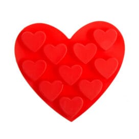 Φόρμα σιλικόνης καρδιές 10 θέσεων (SM-195)