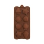 Φόρμα σιλικόνης κοχύλια 8 θέσεων (SM-200)