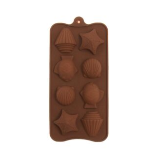 Φόρμα σιλικόνης κοχύλια 8 θέσεων (SM-200)