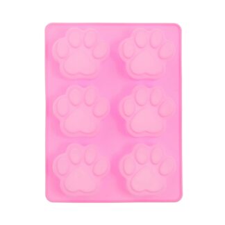 Φόρμα σιλικόνης πατουσάκια 6 θέσεων (SM-005)