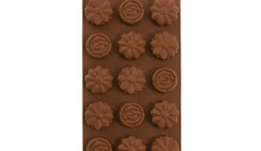 Φόρμα σιλικόνης σοκολατάκια-λουλούδια 15 θέσεων (65011)