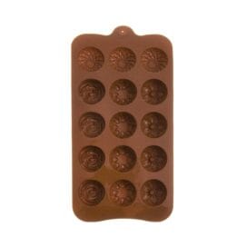 Φόρμα σιλικόνης σοκολατάκια-λουλούδια 15 θέσεων (65013) - Image 2