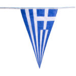 Γιρλάντα σημαιοστολισμού Εκκλησίας/Εθνικών Εορτών με 8 ελληνικά & 7 βυζαντινά σημαίακια 7,9μ. - Image 4