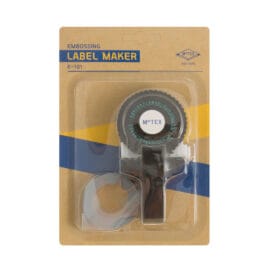 Γραφομηχάνημα χειρός για ανάγλυφες ταμπέλες MoTex Label Maker E-101 μαύρο + 1 ταινία ΔΩΡΟ!
