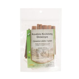 Κανέλα Κεϋλάνης ολόκληρη Health Trade ΒΙΟ 30 γρ.