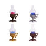 Καντήλι γυάλινο λάμπα με μεταλλική βάση μεγάλο 1 τεμ.