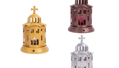 Καντήλι μεταλλικό κυλινδρική εκκλησία 1 τεμ.