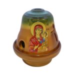 Καντήλι πήλινο κωνικό μικρό Παναγία 1 τεμ. (17302) - Image 2