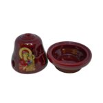 Καντήλι πήλινο κωνικό μικρό Παναγία 1 τεμ. (17302) - Image 5