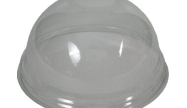 Καπάκια πλαστικά "πομπέ" για πλαστικά ποτήρια των 300-400ml 100 τεμ.