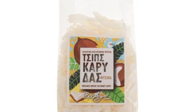 Καρύδα τσιπς χωρίς ζάχαρη Βιο Αγρός ΒΙΟ 200 γρ.