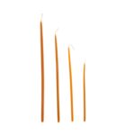 Κεριά εκκλησίας ημικάθαρα καφέ