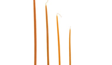 Κεριά εκκλησίας ημικάθαρα καφέ