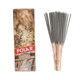 Κεριά γενεθλίων σπινθηροβόλα Polar 16,5 εκ. 40 τεμ.