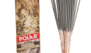 Κεριά γενεθλίων σπινθηροβόλα Polar 16,5 εκ. 40 τεμ.