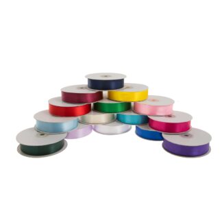 Κορδέλα διακοσμητική σατινέ χρωματιστή 25mm 50μ.