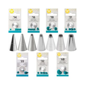 Κορνέ μύτη μεταλλική αστέρι ανοικτό Wilton 1 τεμ.