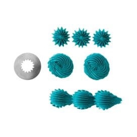 Κορνέ μύτη μεταλλική αστέρι ανοικτό Wilton 1 τεμ. - Image 2