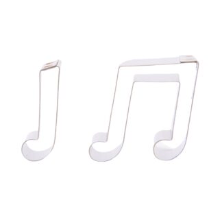 Κουπάτ μεταλλικό INOX νότες σετ 2 τεμ.