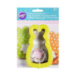 Κουπάτ μεταλλικό με λάστιχο Wilton κουνελάκι, λουλούδι 2 τεμ. (018.28.005) - Image 5