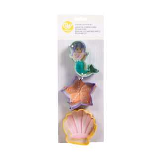 Κουπάτ μεταλλικό Wilton γοργόνα-αστερίας-αχιβάδα σετ 3 τεμ. (018.80.024)