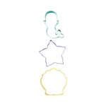 Κουπάτ μεταλλικό Wilton γοργόνα-αστερίας-αχιβάδα σετ 3 τεμ. (018.80.024) - Image 3