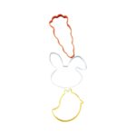 Κουπάτ μεταλλικό Wilton καρότο, λαγός, κοτοπουλάκι σετ 3 τεμ. (018.28.108) - Image 3