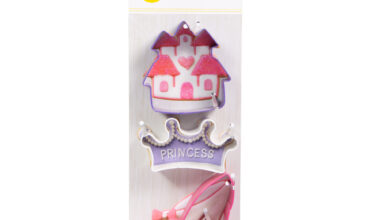 Κουπάτ μεταλλικό Wilton κάστρο, στέμμα, γόβα σετ 3 τεμ. (018.80.015)