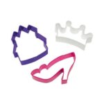 Κουπάτ μεταλλικό Wilton κάστρο, στέμμα, γόβα σετ 3 τεμ. (018.80.015) - Image 2