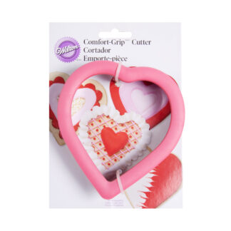 Κουπάτ μεταλλικό Wilton με λάστιχο καρδιά 1 τεμ. (018.04.450)