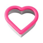 Κουπάτ μεταλλικό Wilton με λάστιχο καρδιά 1 τεμ. (018.04.450) - Image 5