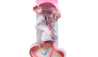 Κουπάτ μεταλλικό Wilton ουράνιο τόξο-μονόκερος-καρδιές σετ 3 τεμ. (018.80.020)