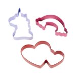 Κουπάτ μεταλλικό Wilton ουράνιο τόξο-μονόκερος-καρδιές σετ 3 τεμ. (018.80.020) - Image 2