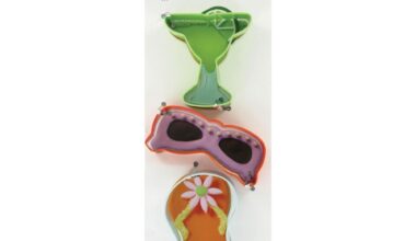 Κουπάτ μεταλλικό Wilton ποτήρι, γυαλιά ηλίου, πέδιλο σετ 3 τεμ. (018.80.030)