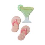 Κουπάτ μεταλλικό Wilton ποτήρι, γυαλιά ηλίου, πέδιλο σετ 3 τεμ. (018.80.030) - Image 2