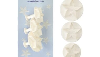 Κουπάτ-σφραγίδα Αλιπράντης κάλυκας λουλουδιού/αστέρι 3 τεμ. (017.02.110)